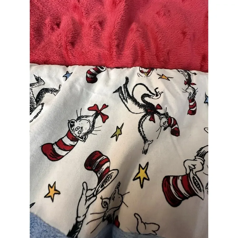 Trend Lab Dr. Seuss Cat In The Hat Baby Crib Comforter Blanket And Crib Sheet